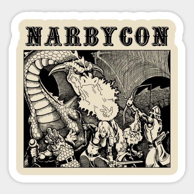 Narbycon 2016 black ink Sticker by gregspanier